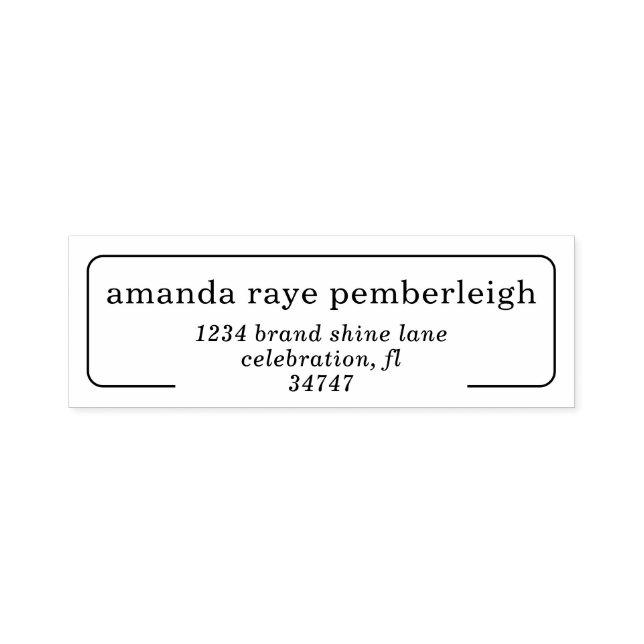 Elegant Minimalistic Interior Design Studio Self-inking Stamp (Design)