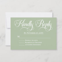 Elegant Minimalistic Islamic Wedding RSVP