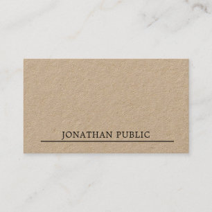 Elegant Minimalistic Modern Design Plain Luxury Business Card