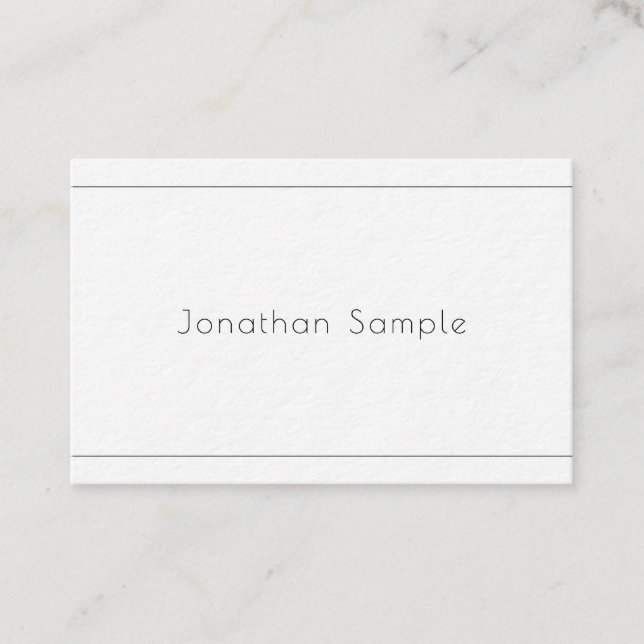 Elegant Minimalistic Modern Professional Luxury Business Card (Front)