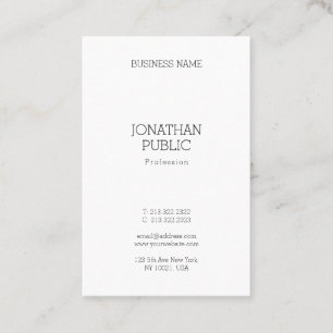 Elegant Minimalistic Modern Professional Template Business Card