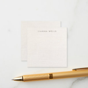 Elegant  Minimalistic Personalised Linen (image)  Enclosure Card