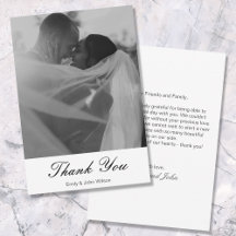 Elegant Minimalistic Personalised Message Wedding 