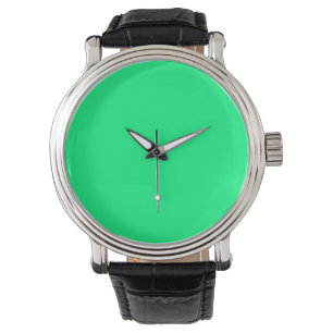 Elegant Minimalistic Solid Neon Spring Green Colou Watch