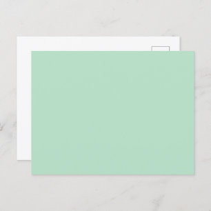 Elegant Mint Green Announcement Postcard