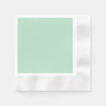 Elegant Mint Green Paper Napkin