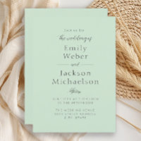 Elegant Mint Green Wedding