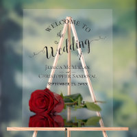 Elegant Mirrored Red Rose Romantic Wedding Welcome