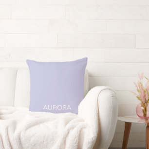 Elegant Misty Lilac Personalized Name -  Cushion