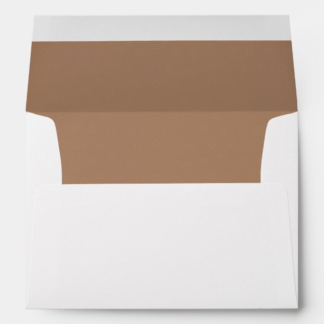 Elegant Mocha Brown Lined Envelopes (Back (Bottom))