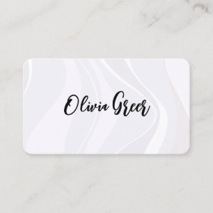 Elegant Mod Abstract Retro Waves Business Card