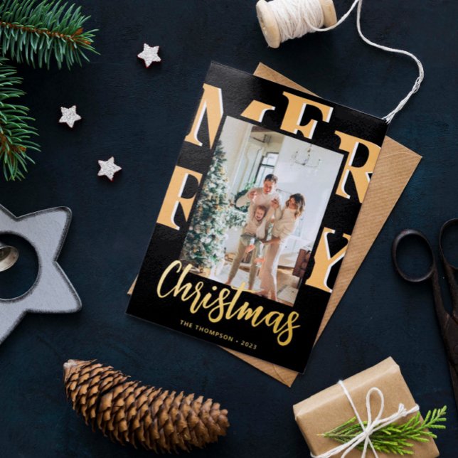 Elegant Modern 2 Photo Merry Christmas Script (Creator Uploaded)