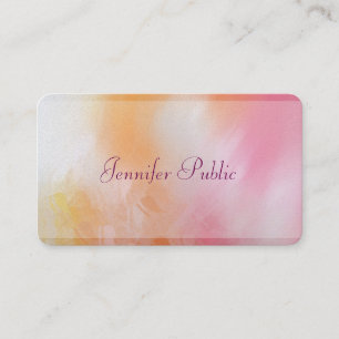 Elegant Modern Abstract Art Trendy Colourful Luxur Business Card