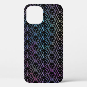 Elegant Modern Abstract Colourful Art Deco Pattern iPhone 12 Pro Case