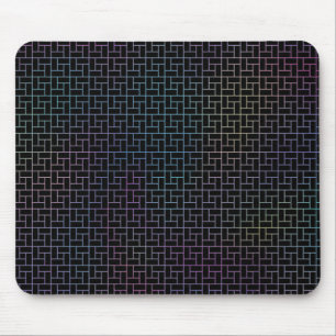 Elegant Modern Abstract Colourful Basket Pattern Mouse Pad
