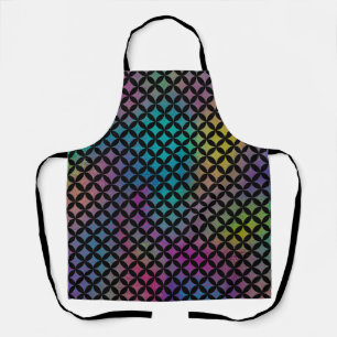 Elegant Modern Abstract Colourful Diamonds Pattern Apron
