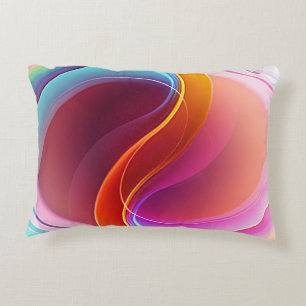 ELEGANT MODERN ABSTRACT PSYCHEDELIC ART DECORATIVE CUSHION