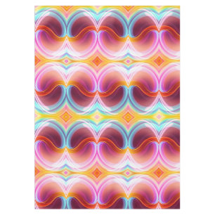 ELEGANT MODERN ABSTRACT PSYCHEDELIC ART TABLECLOTH