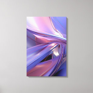 Elegant Modern Abstract Purple Contemporary Art Canvas Print