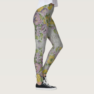 Elegant Modern Angel Vintage Trendy Floral Leggings