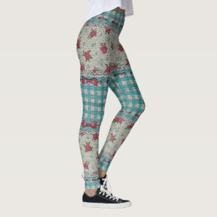 Elegant Modern Angel Vintage Trendy Floral Leggings