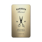 Elegant Modern Barber Barbershop Gold Scissors