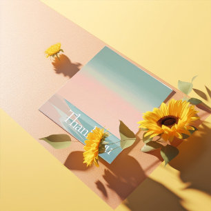 Elegant Modern beach  Thank You Card