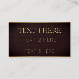 Elegant Modern Black and Gold Business Card