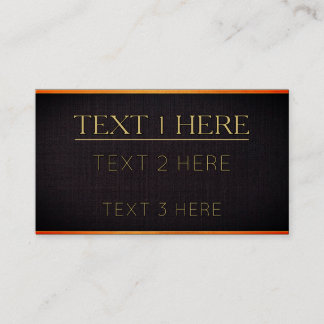 Elegant Modern Black and Gold Business Card