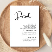 Elegant & Modern Black and White Wedding Details