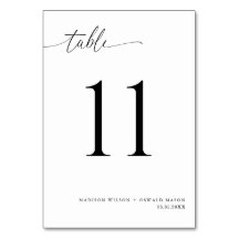 Elegant Modern Black Calligraphy Wedding 11