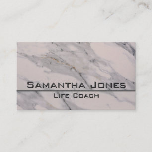Elegant Modern black grey pink marble pattern  Business Card