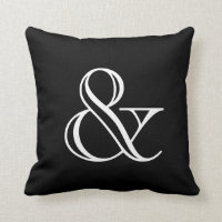 Elegant Modern Black White Ampersand Symbol