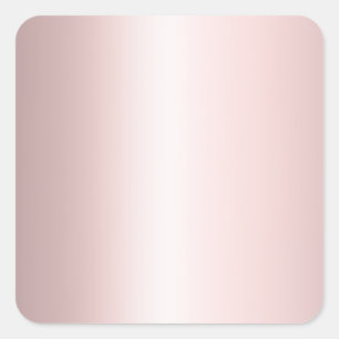 Elegant Modern Blank Template Rose Gold Square Sticker