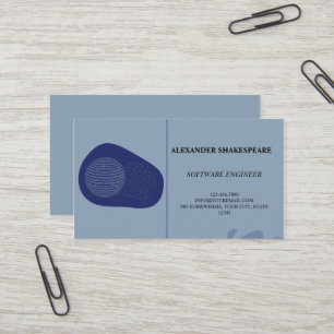 Elegant/Modern/Blue Engineer Business Card