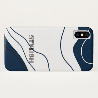 Elegant & Modern Blue & White Case-Mate iPhone Case