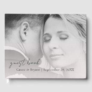 Elegant Modern Blush Pink Chic Wedding Guest Book