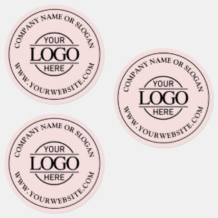 Elegant Modern Blush Pink Corporate Business Logo