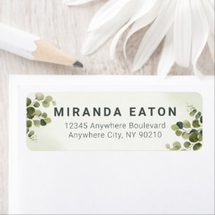  Elegant Modern Blush Pink Floral Return Address