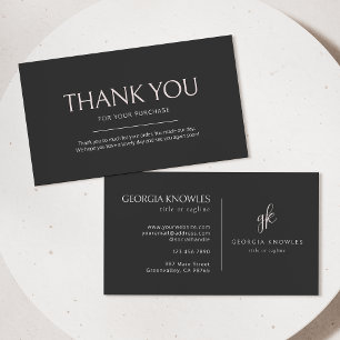 Elegant Modern Blush Pink Thank You Card