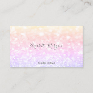 Elegant Modern Bokeh Ombre Business Card