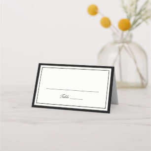 Elegant Modern Border Frame Wedding Place Card