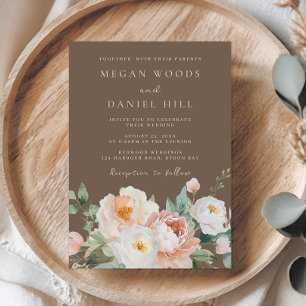 Elegant Modern Botanical Wedding Invitation