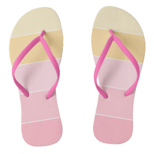 Elegant Modern Bright Colours Pink Red Yellow Blue Jandals