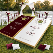 Elegant Modern Burgundy Wedding