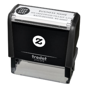 Elegant Modern Business Logo Employees Self-inking Stamp