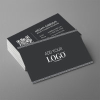 Elegant Modern Business Logo QR Code Greek Meander