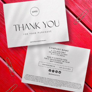 Elegant Modern Business Promo Coupon Ad Campaign Card