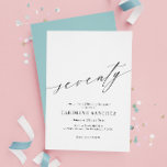 Elegant Modern Calligraphy 70th Birthday Invitation<br><div class="desc">Elegant Modern Calligraphy 70th Birthday Invitation</div>