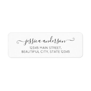 Elegant Modern Calligraphy Script Black Gray